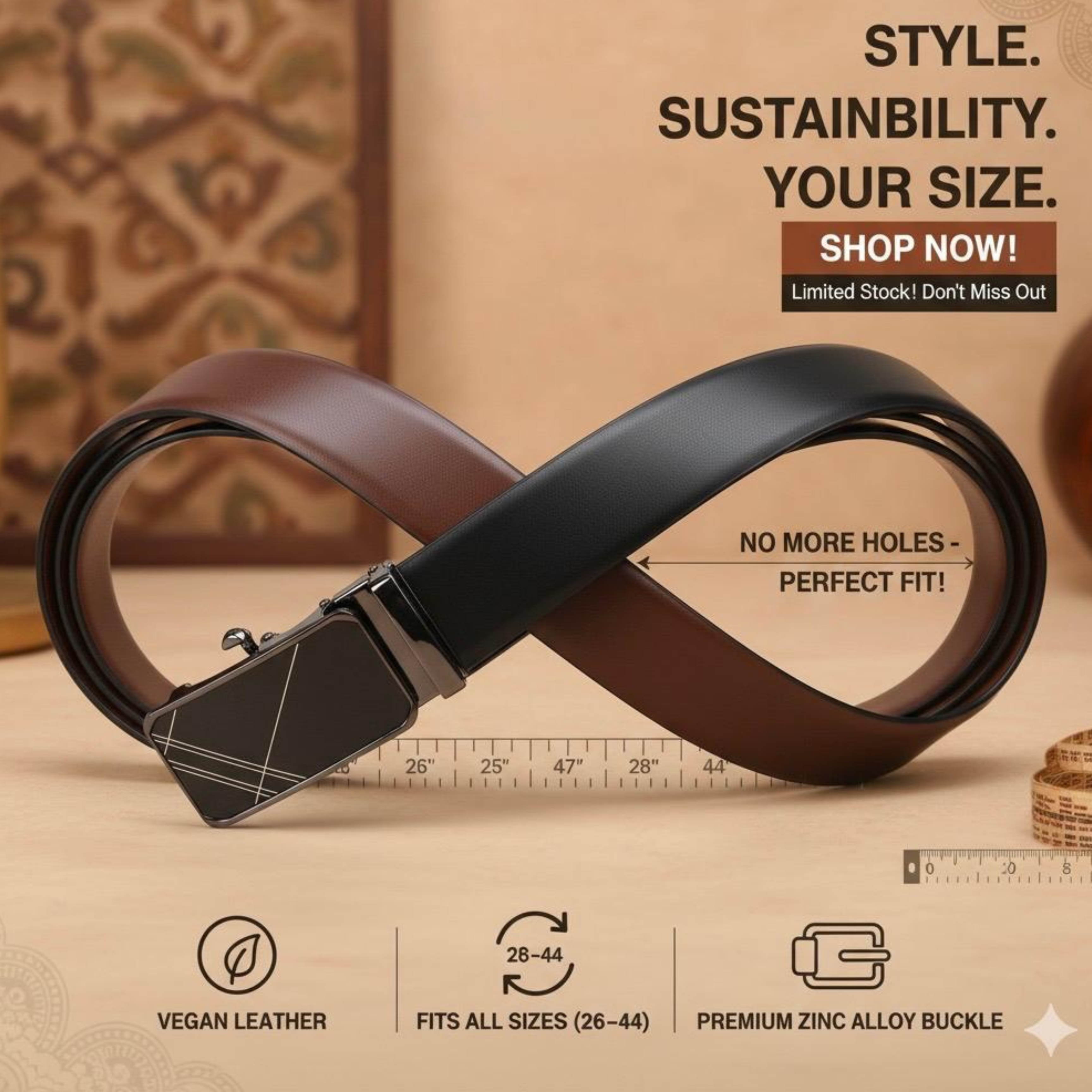 Sparta | Precision Auto-Lock Vegan Belt
