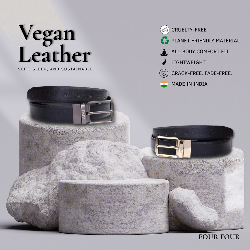 Versa - Quad | Reversible Smooth Vegan Leather Strap | Auto Lock Buckle