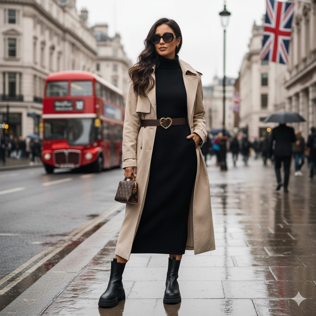 Amour Espresso | Gold Heart Buckle Leather Belt