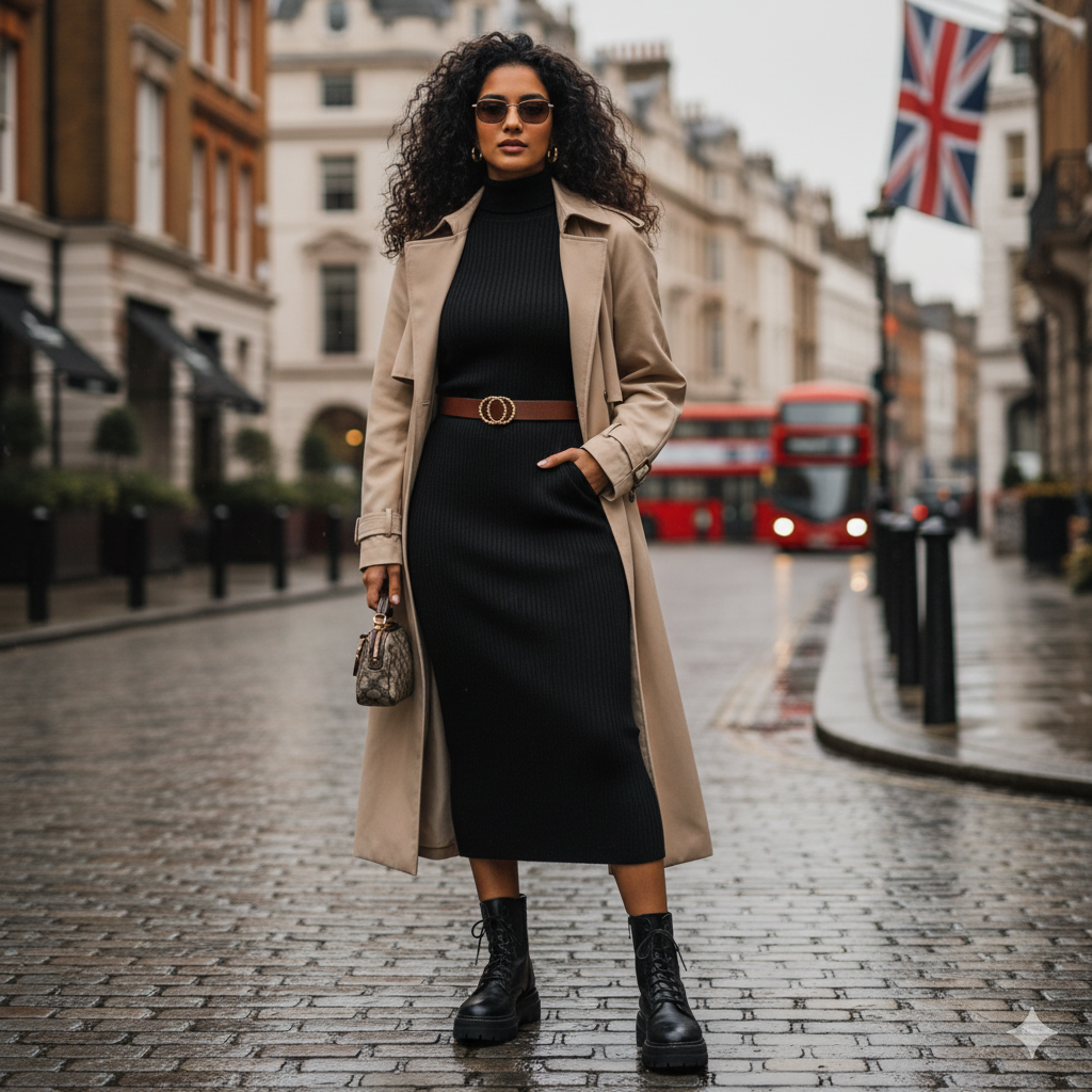 Chérie Espresso | Gold Ring Buckle Leather Belt