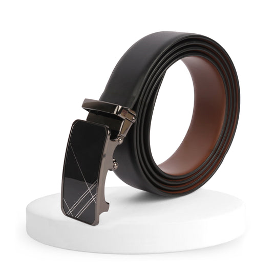Zion | Reversible Smooth Vegan Leather Belt | Auto-Lock Buckle