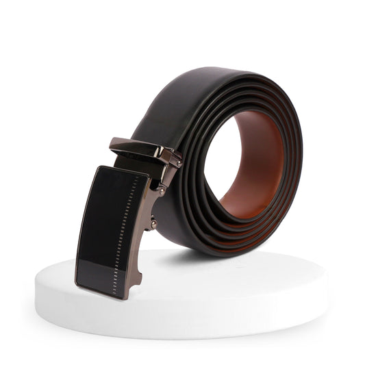 Atlas | Pliable Reversible Smooth Vegan Leather Belt | Precision Auto-Lock Buckle