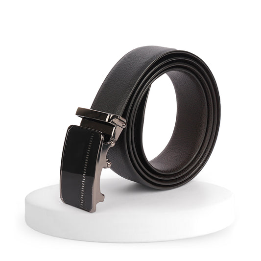 Atlas | Pliable Reversible Grained Vegan Leather Belt | Precision Auto-Lock Buckle