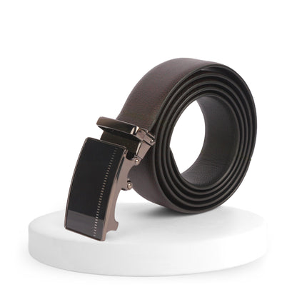 Atlas | Pliable Reversible Grained Vegan Leather Belt | Precision Auto-Lock Buckle