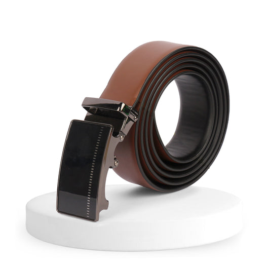 Atlas | Pliable Reversible Smooth Vegan Leather Belt | Precision Auto-Lock Buckle