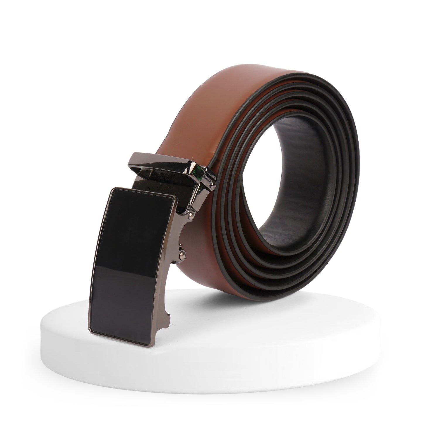 Sparta | Pliable Reversible Smooth Vegan Leather Belt | Precision Auto-Lock Buckle