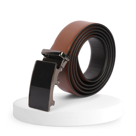 Sparta | Pliable Reversible Smooth Vegan Leather Belt | Precision Auto-Lock Buckle