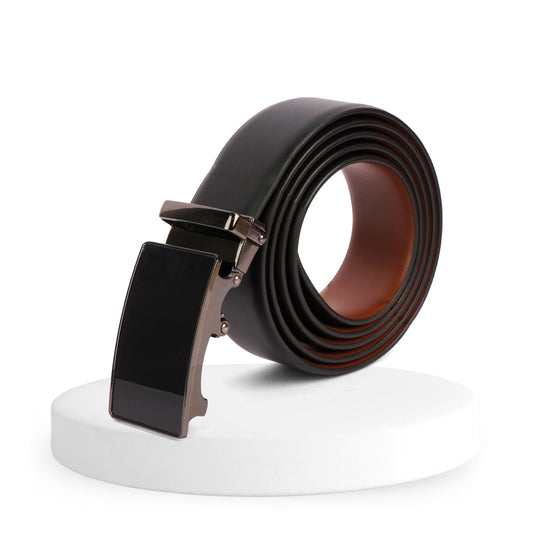 Sparta | Pliable Reversible Smooth Vegan Leather Belt | Precision Auto-Lock Buckle
