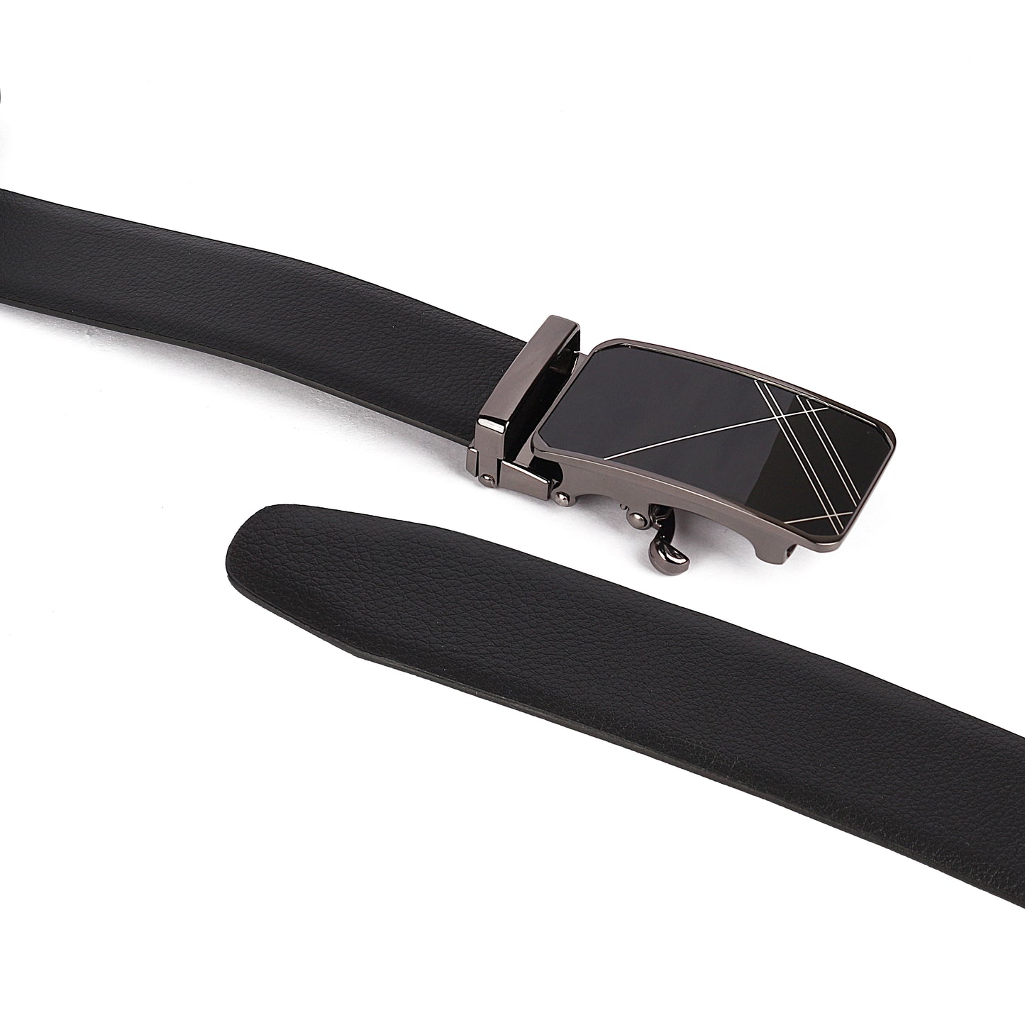 Zion | Pliable Reversible Grained Vegan Leather Belt | Precision Auto-Lock Buckle