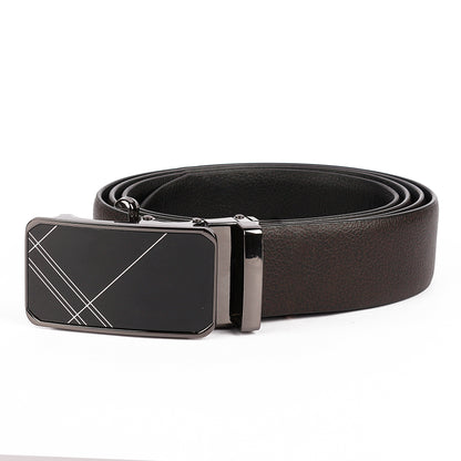 Zion | Pliable Reversible Grained Vegan Leather Belt | Precision Auto-Lock Buckle