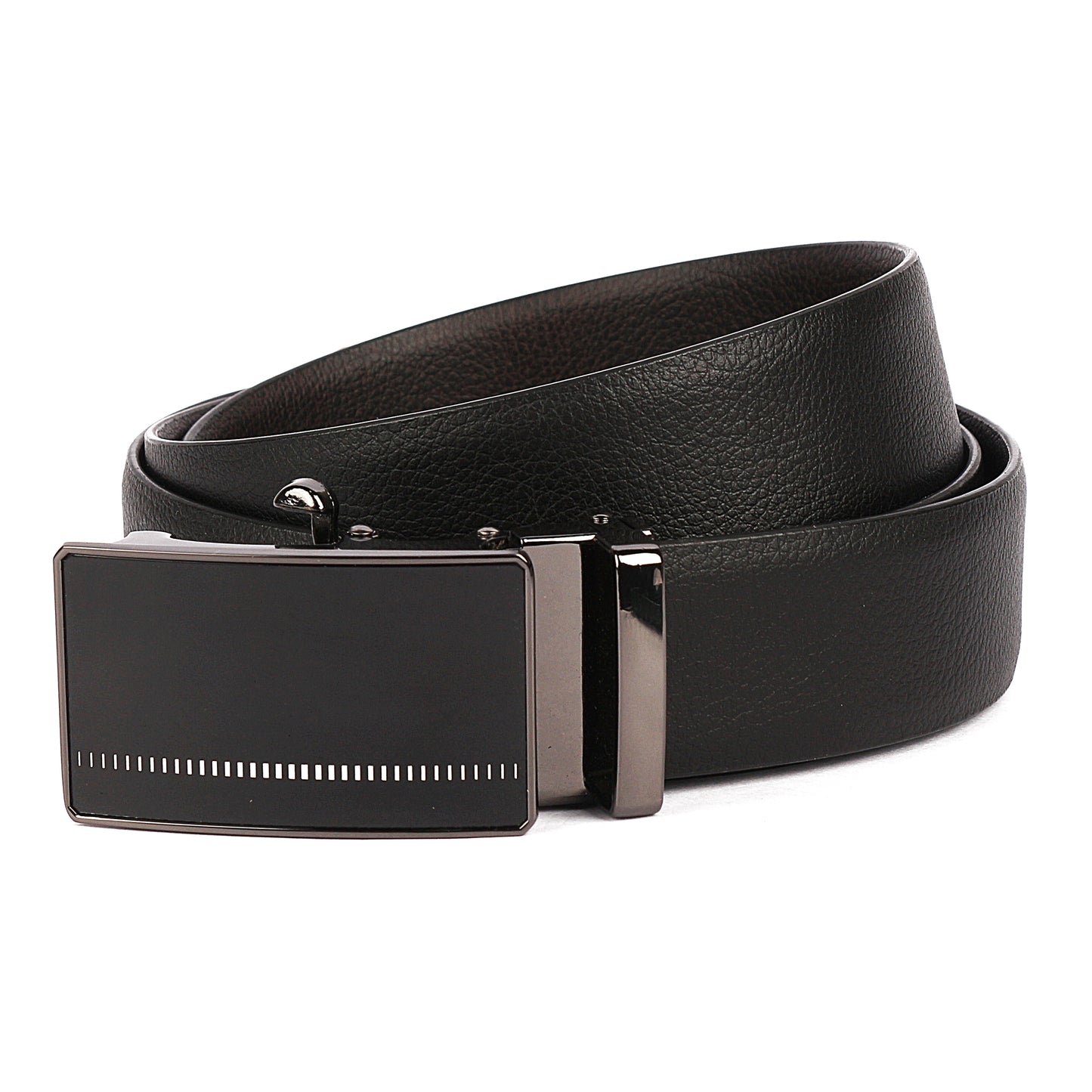 Atlas | Pliable Reversible Grained Vegan Leather Belt | Precision Auto-Lock Buckle