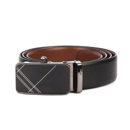 Zion | Reversible Smooth Vegan Leather Belt | Auto-Lock Buckle