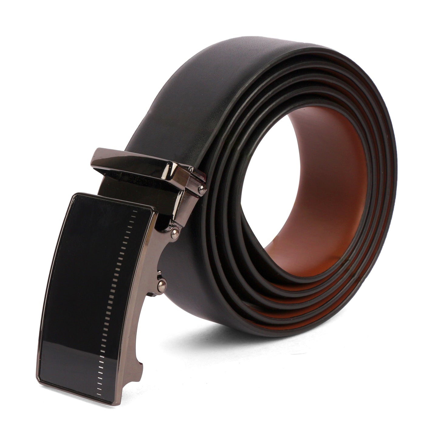 Atlas | Pliable Reversible Smooth Vegan Leather Belt | Precision Auto-Lock Buckle