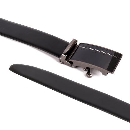 Atlas | Pliable Reversible Smooth Vegan Leather Belt | Precision Auto-Lock Buckle