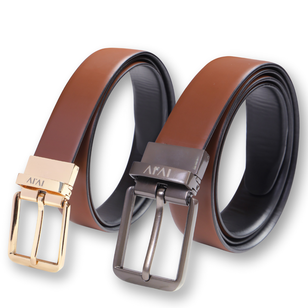 Versa - Quad | Reversible Smooth Vegan Leather Strap | Interchangeable Pin Buckles