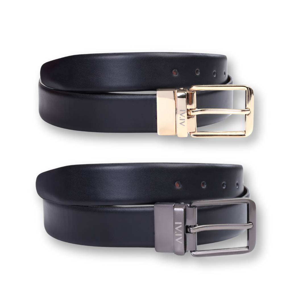 Versa - Quad | Reversible Smooth Vegan Leather Strap | Interchangeable Pin Buckles