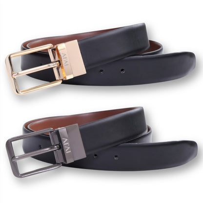 Versa - Quad | Reversible Genuine Leather Strap | Interchangeable Pin Buckles